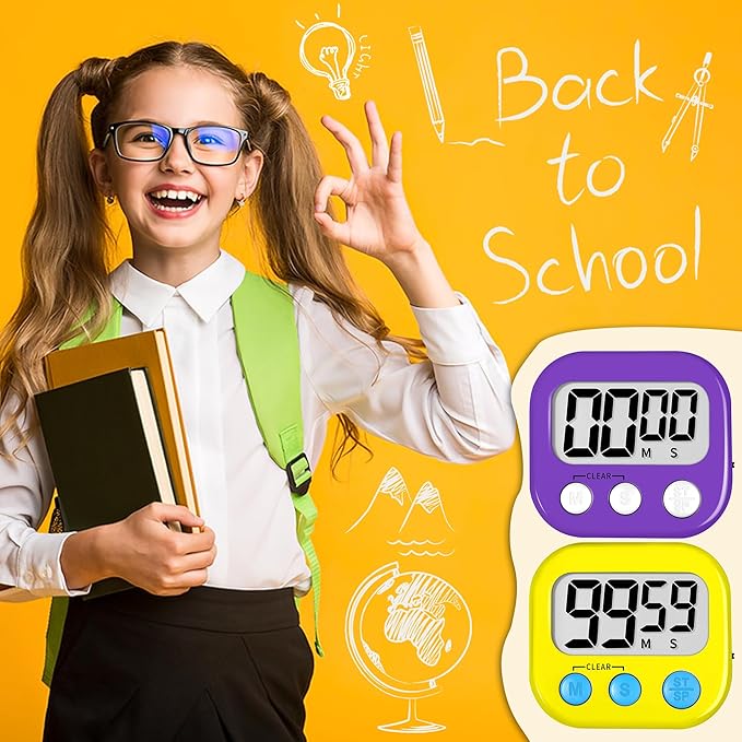 ZILLEEN Classroom Timer for Kids Teachers 2 Pack Digital Timers - Image 6