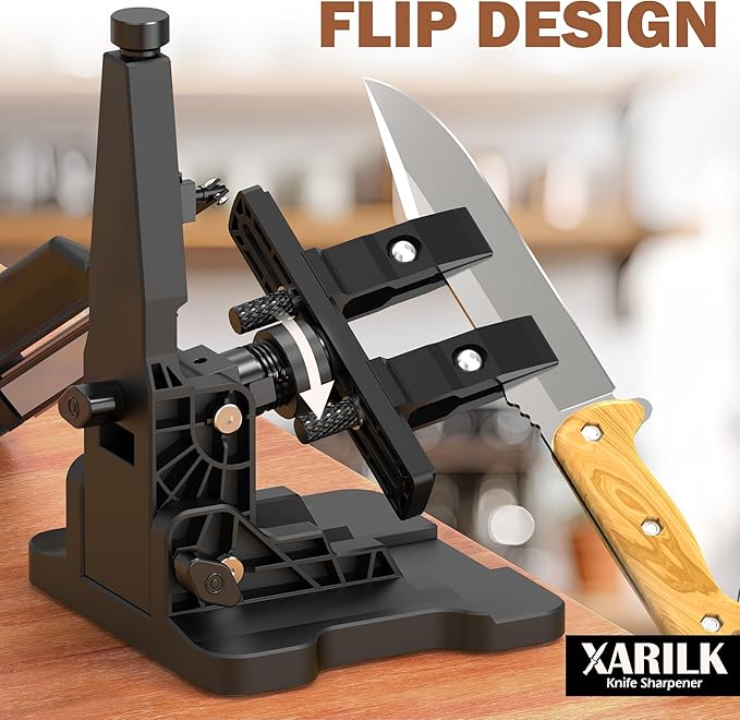 Portable Folding Adjustable Knife Sharpener – Includes 2 Diamond Sharpening - Image 7