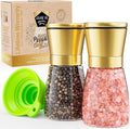 Home EC Original Gold Salt and Pepper Grinder Set of 2 by HOMEEC