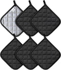 Joyhalo 6 Pack Pot Holders for Kitchen, Cotton Oven Holder by Joyhalo