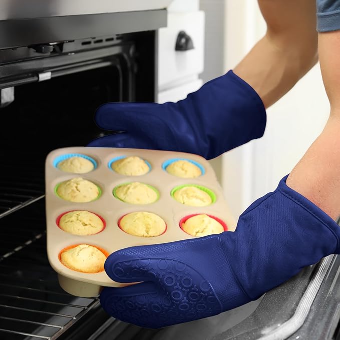 BPA-Free Soft Silicone Oven Mitts - Image 8