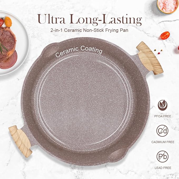 AIKENBBKK Ceramic Frying Pan - Image 7