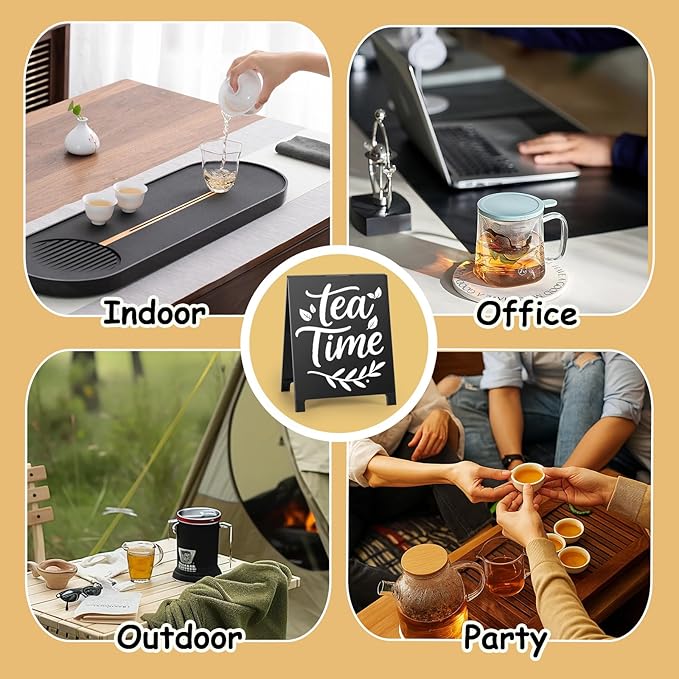 Tea Time Coffee Sign for Cafe Teas Bar Decor Signs Tea Coffee Station - Image 7
