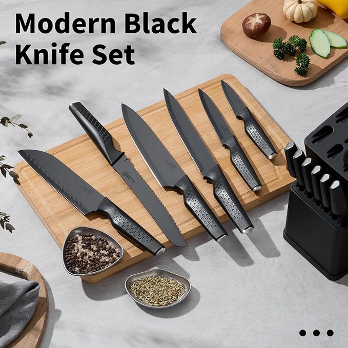 E-far Knife Set, 15-Piece Kitchen Knife Block Set - Image 5