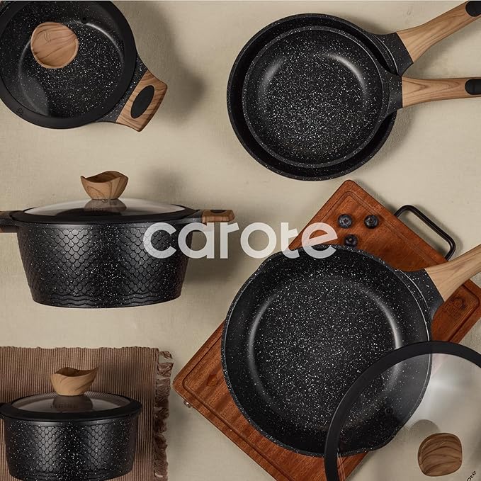 CAROTE 26PCS Pots and Pans Set Non Stick, Cookware Set Pots and Pans Induction - Image 9