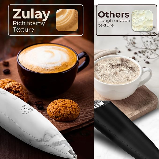 Zulay Kitchen Patented Tornado Triple Whisk Milk Frother - Image 6