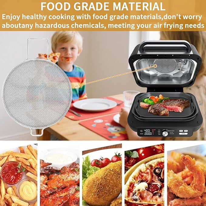 Splatter Shield for Ninja Foodi Smart XL Pro 7-in-1 Indoor Grill, Replacement - Image 9