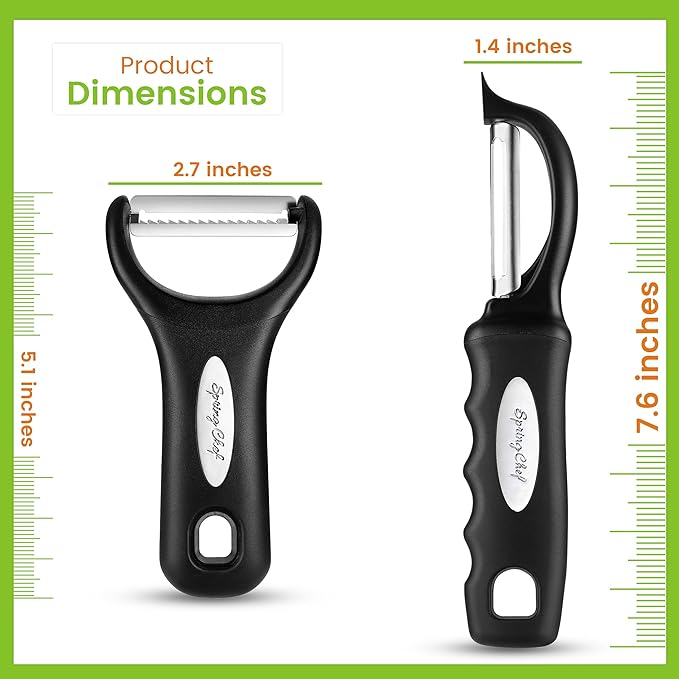 Spring Chef Swivel & Vegetable Julienne Peeler Set - Image 8