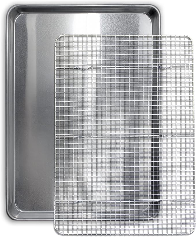 Commercial Quality Cookie Sheet and Rack by SaffronSageHomeLiving