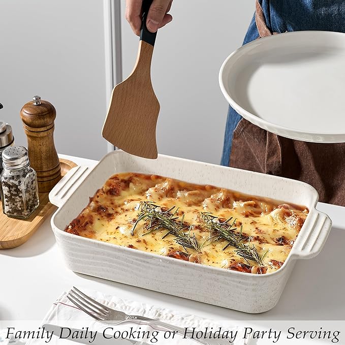 Ceramic Baking Dish Set of 3, Casserole Dishes - Image 3