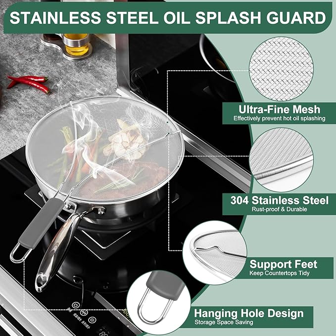 Splatter Screen for Frying Pan - Image 3