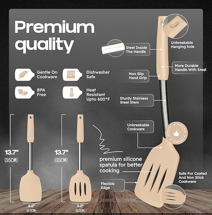 BakeRoyal Silicone Spatula Set - Image 2