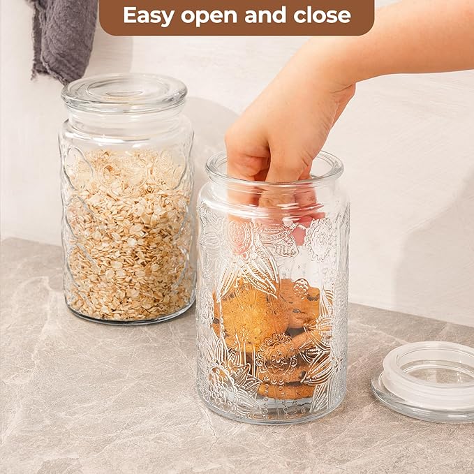 Adodeen 32oz Vintage Glass Jar - Image 5