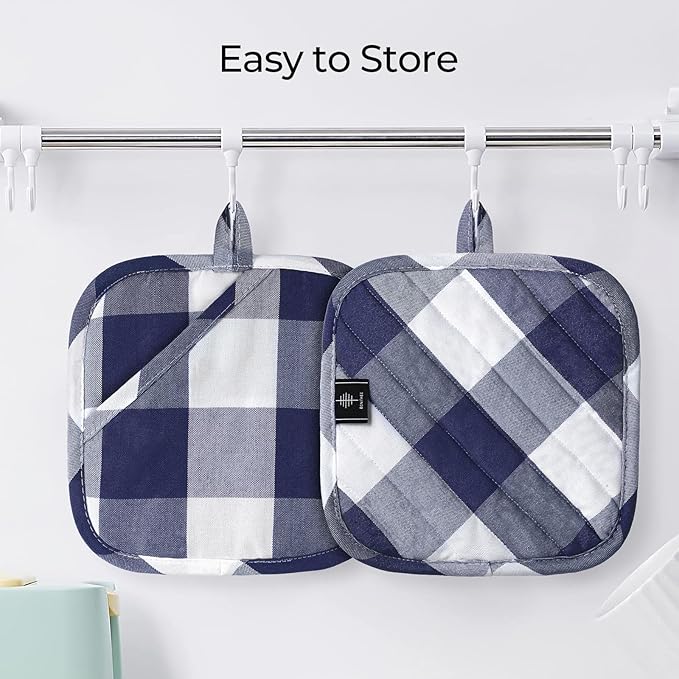 Cotton Pot Holders for Kitchen Heat Resistant Potholder, Hot Pads, Trivet - Image 7