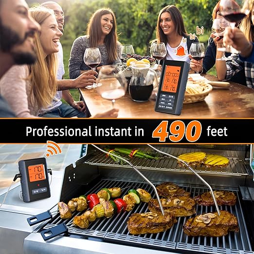 Remote Meat Thermometer Wireless, Vauno Wireless Meat Thermometer - Image 2