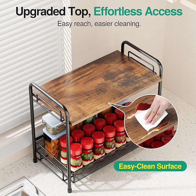 2 Pack Spice Rack Organizer for Countertop - Image 2