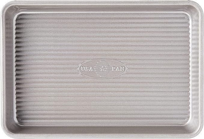 USA Pan Bakeware Mini Sheet Pan, Warp Resistant Nonstick Baking Pan, Aluminized - Image 2