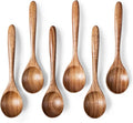 6 PCS Wooden Spoons for Honey, 6.7 inch Small Wooden Spoons by HEFILD