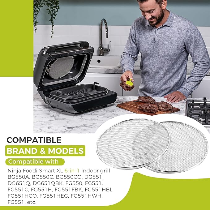 2 Pack Splatter Shield, Stainless Steel Splash Guard, Detachable Reusable - Image 3