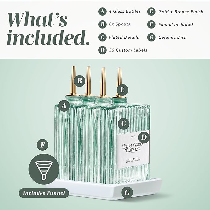 COOK WITH COLOR Olive Oil Dispenser Bottle - Image 3