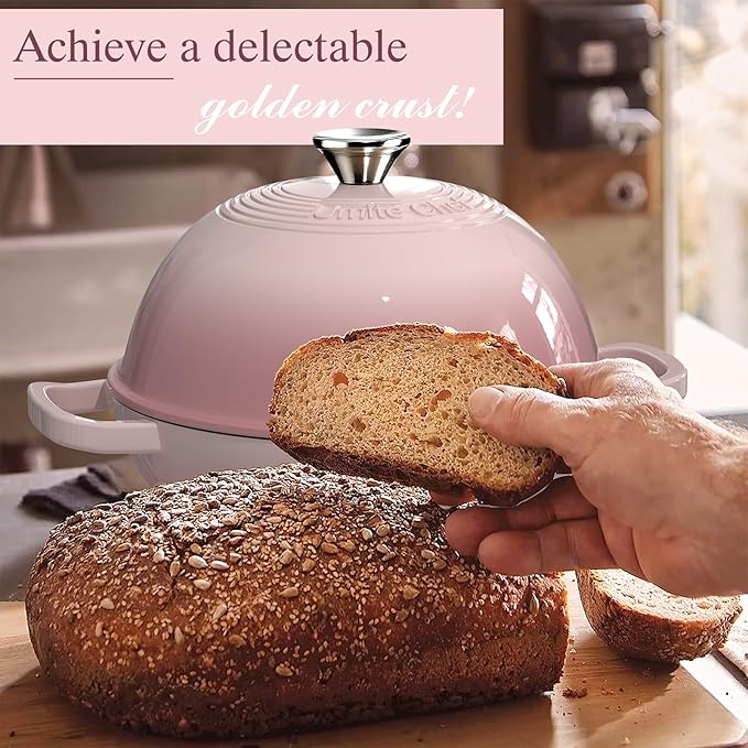 Cast Iron Dutch Oven Pot with Lid, Round Bread Oven - Image 7