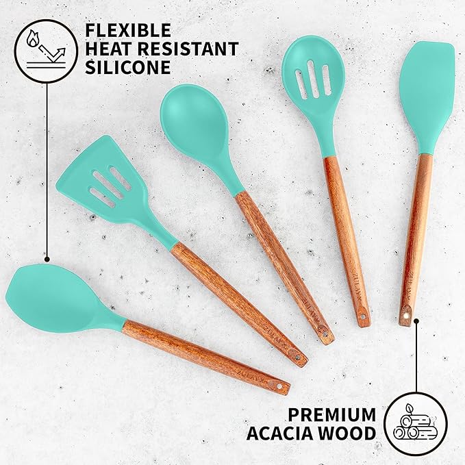 Zulay Kitchen Non-Stick Cooking Utensils Set - Image 2