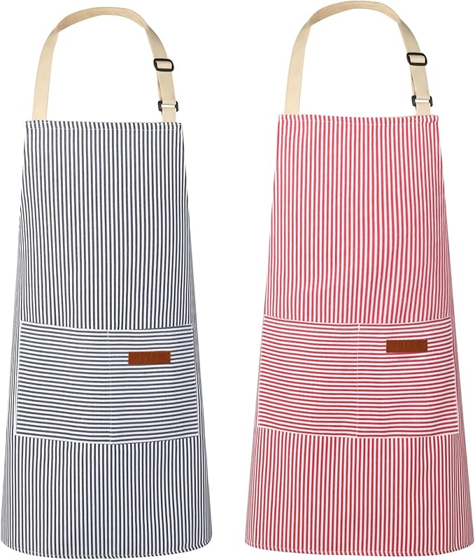 VALOME 2 Pack Kitchen Aprons, Apron by VALOME