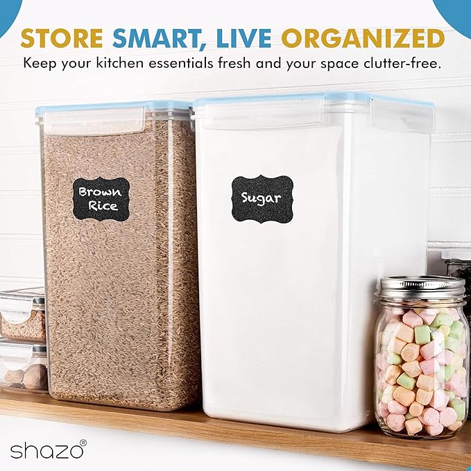 Shazo 2 PC Extra Large Bulk Food Storage Containers - Image 8