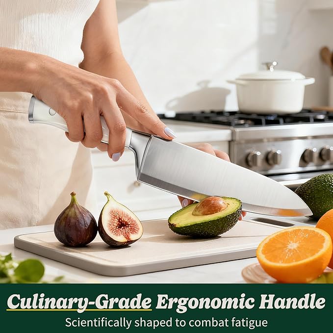 Knife Set, 15 Piece Premium Chef High Carbon Stainless Steel Kitchen Knife - Image 8