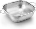 E-far 4QT Square Stainless Steel Colander by E-far