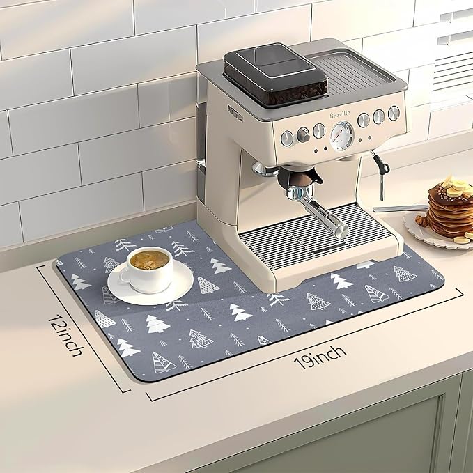 Bloss Coffee Mat, Christmas 12"x19" Bar Mat - Image 2
