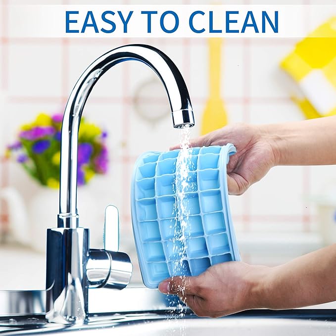 Silicone Ice Cube Tray with Leak-Proof Lid & Storage Bin - Image 7