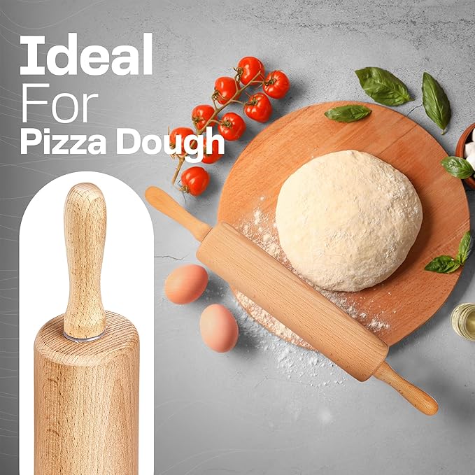Wooden Rolling Pin 17.6 Inch - Image 6