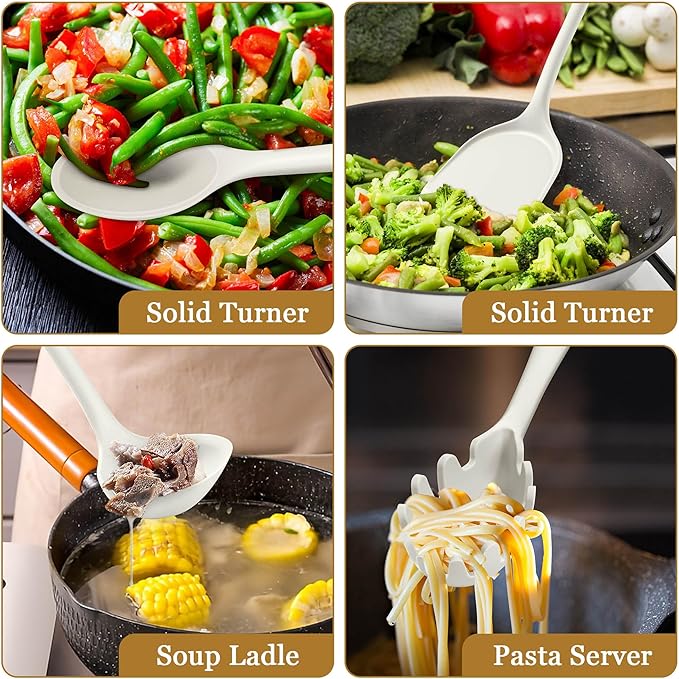 LIANYU 8Pcs Kitchen Cooking Utensils Set, Silicone Utensil Sets, Heat Resistant - Image 6