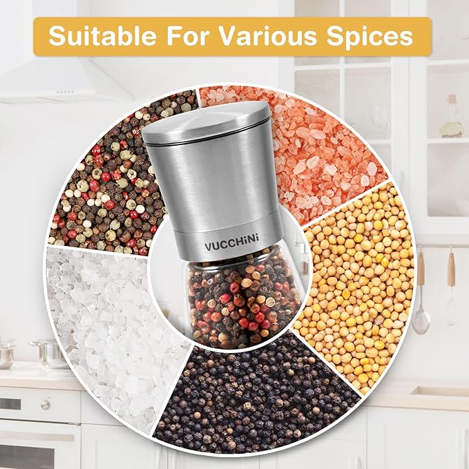 VUCCHINI Salt and Pepper Grinder Set - Image 3