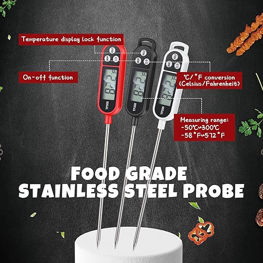 Copkim 3 Pcs Instant Read Meat Thermometer - Image 3