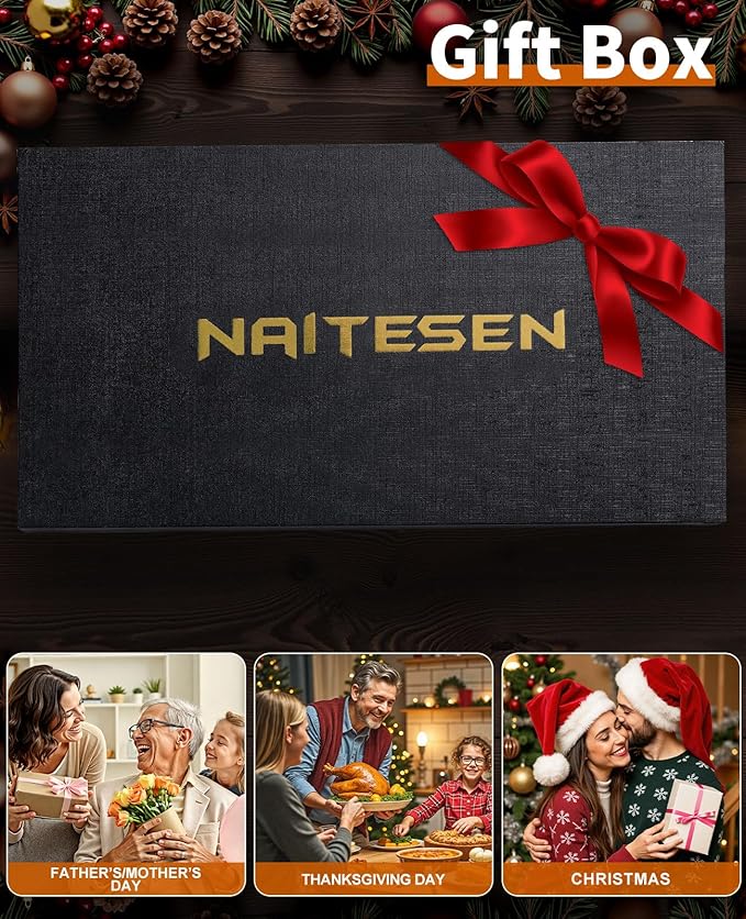 Naitesen 5PCS Professional Kitchen Chef Knife Set - Image 6