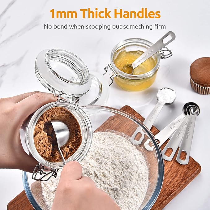 Measuring Spoons: U-Taste 18/8 Stainless Steel Measuring Spoons Set of 6 Piece: - Image 5
