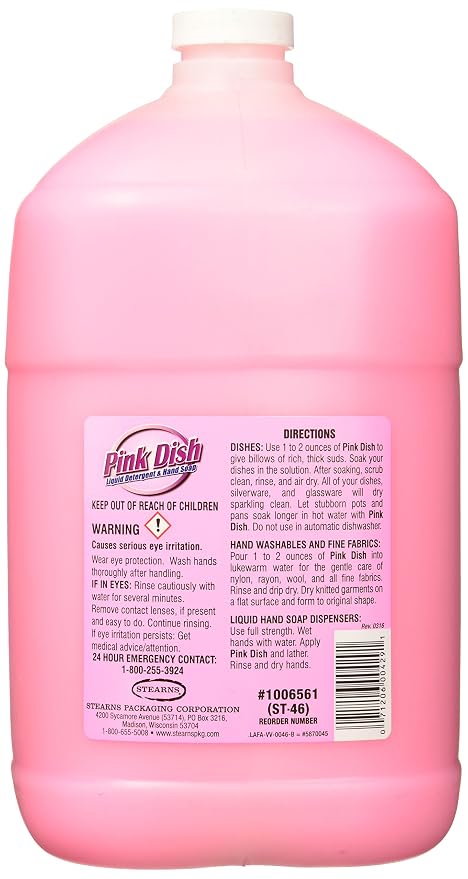 Valley View Pink Dish Liquid Detergent and Hand Soap