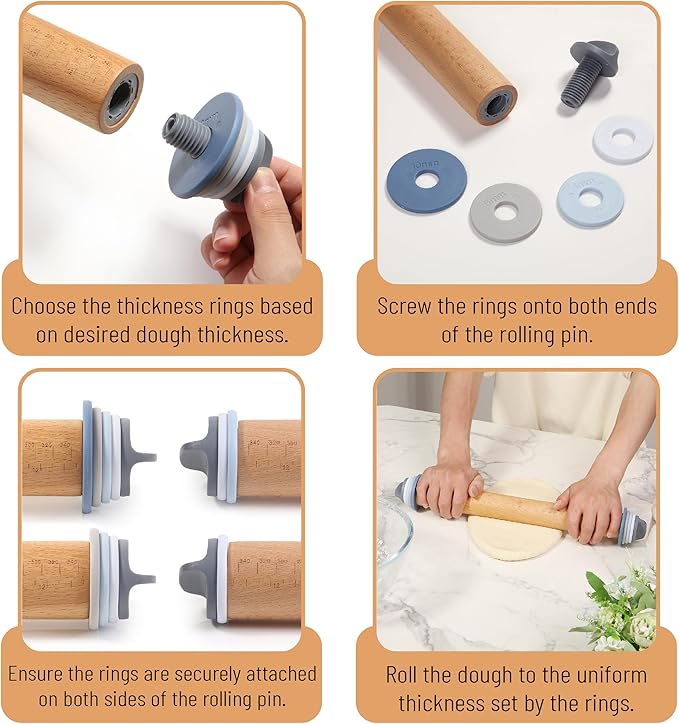 BAMBOO LAND- Adjustable Rolling Pin - Image 4