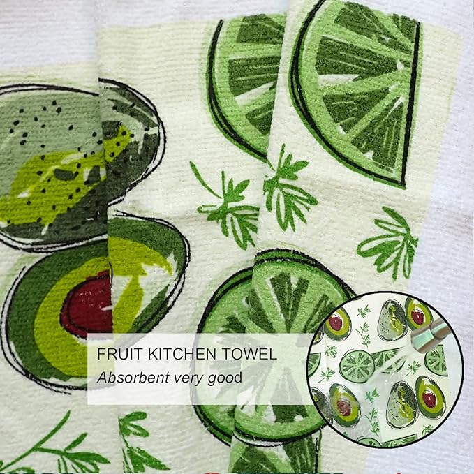 Oven Mitts and Potholders Dish Towles Set 100% Cotton - Image 4