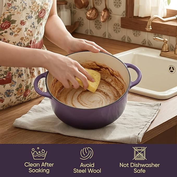 Vintage Style 4.5 Quart Dutch Oven Pot - Image 6