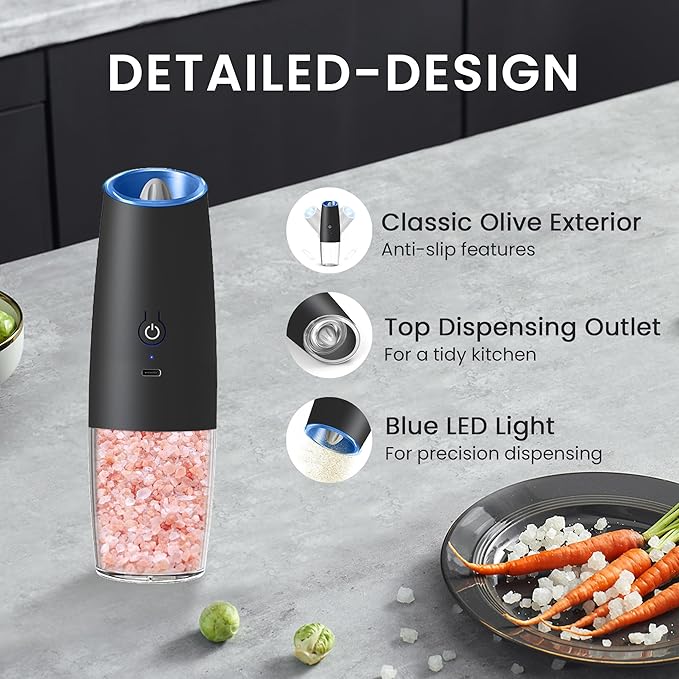 Rechargeable Salt And Pepper Grinder Set - Image 5