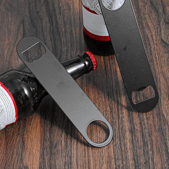 20 Pack Flat Bottle Opener, 7 Inch Stainless Steel Black Speed Opener Bulk - Image 6