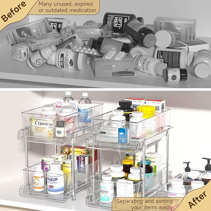 HIHEGD 2 Tier Bathroom Storage - Image 4