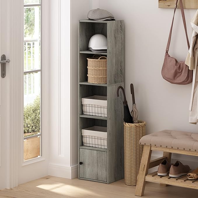 Furinno LUDER Book Shelf, 5-Tier Modern Bookshelf, Bookcase - Image 4