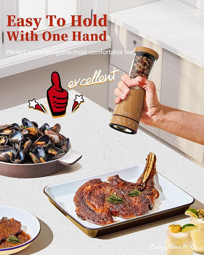 Electric Salt and Pepper Grinder Set - Image 3