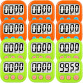 12 Pack Digital Kitchen Timer Small Classroom Timers by VOULOIR
