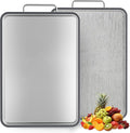 Stainless Steel Cutting Board for Kitchen, Double Sided Defrosting Tray by Unknown