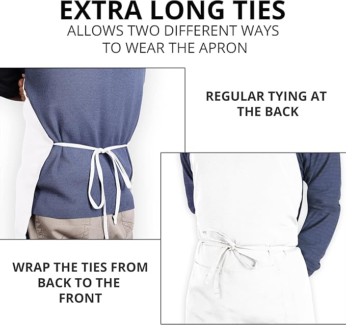 Utopia Kitchen 2 Pack Bib Apron, Adjustable - Image 6